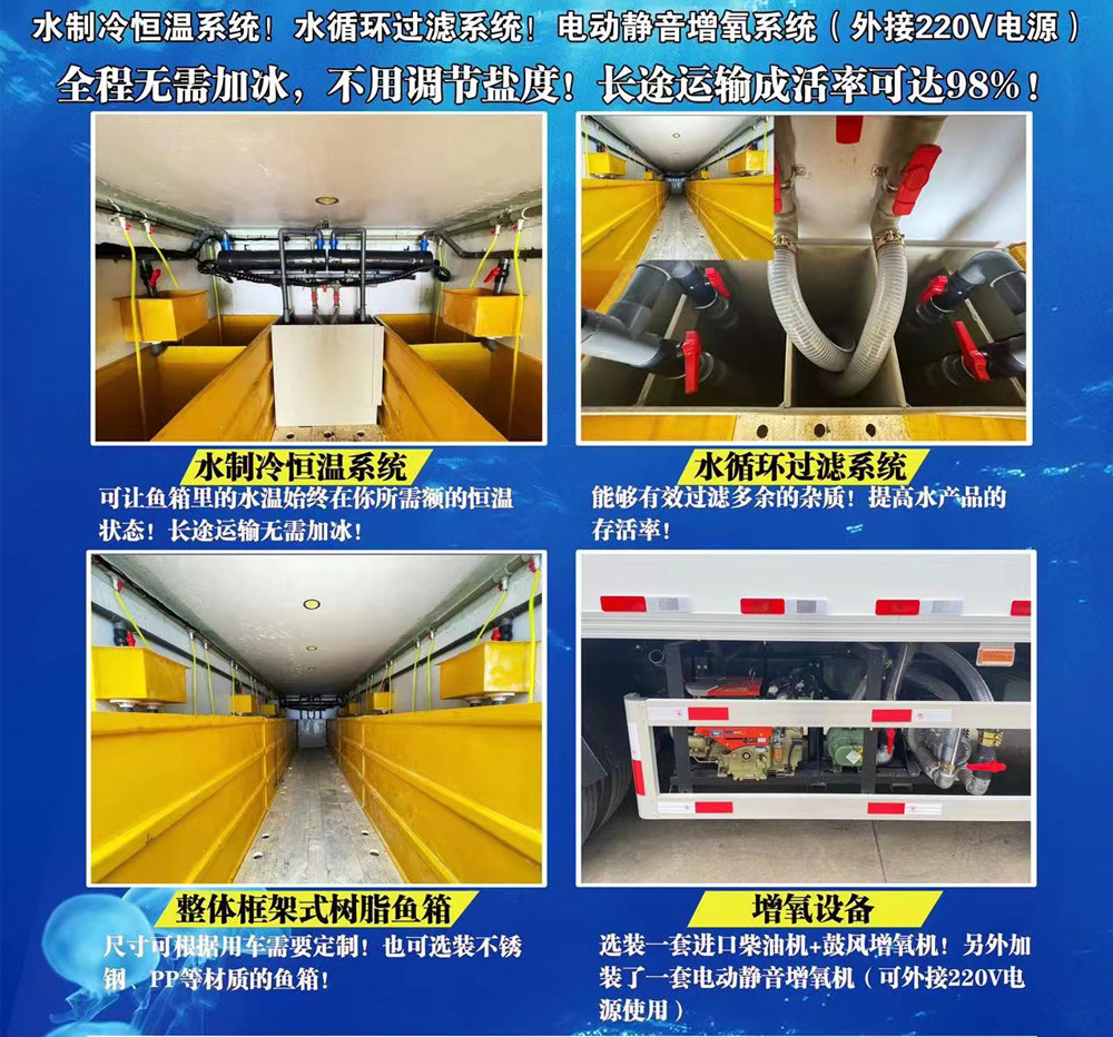 江鈴凱運4米2鮮活水產品運輸車細節圖